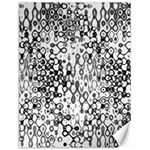 White And Black Modern Abstract Design Canvas 12  x 16  11.86 x15.41  Canvas - 1