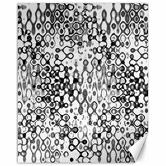 White And Black Modern Abstract Design Canvas 16  X 20  by dflcprintsclothing