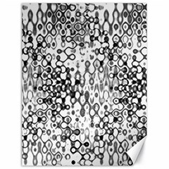 White And Black Modern Abstract Design Canvas 18  X 24  by dflcprintsclothing