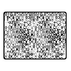 White And Black Modern Abstract Design Double Sided Fleece Blanket (small)  by dflcprintsclothing