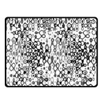 White And Black Modern Abstract Design Double Sided Fleece Blanket (Small)  45 x34  Blanket Front