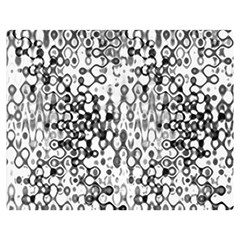 White And Black Modern Abstract Design Double Sided Flano Blanket (medium) 