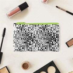 White And Black Modern Abstract Design Cosmetic Bag (xs)