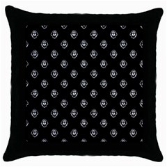 Funny Ghost Sketchy Drawing Pattern Throw Pillow Case (black) by dflcprintsclothing