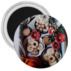 Cookies & Tea Tray  3  Magnets by Incredible