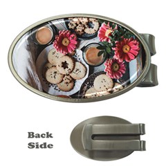 Cookies & Tea Tray  Money Clips (oval) 