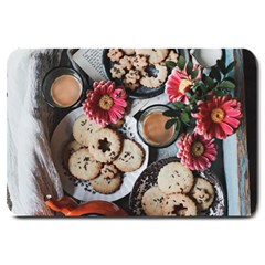 Cookies & Tea Tray  Large Doormat  by Incredible