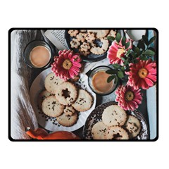 Cookies & Tea Tray  Fleece Blanket (small) by Incredible