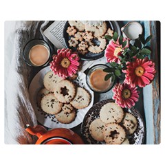 Cookies & Tea Tray  Double Sided Flano Blanket (medium)  by Incredible