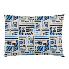 Ethnic Geometric Abstract Textured Art Pillow Case by dflcprintsclothing