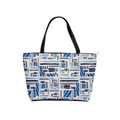 Ethnic Geometric Abstract Textured Art Classic Shoulder Handbag by dflcprintsclothing