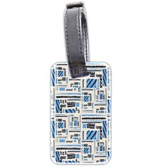 Ethnic Geometric Abstract Textured Art Luggage Tag (two Sides)