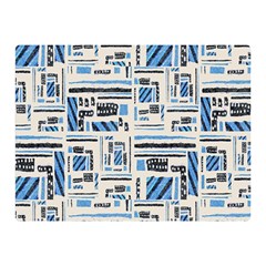 Ethnic Geometric Abstract Textured Art Double Sided Flano Blanket (mini) 