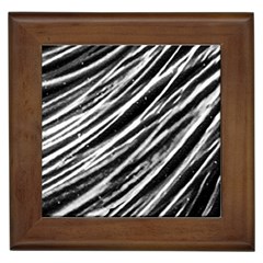 Galaxy Motion Black And White Print Framed Tile by dflcprintsclothing