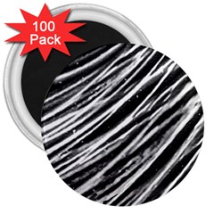 Galaxy Motion Black And White Print 3  Magnets (100 Pack) by dflcprintsclothing