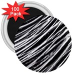 Galaxy Motion Black And White Print 3  Magnets (100 pack) Front