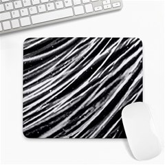 Galaxy Motion Black And White Print Large Mousepads by dflcprintsclothing