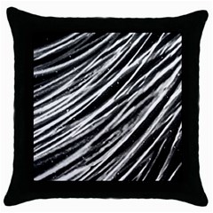 Galaxy Motion Black And White Print Throw Pillow Case (black)