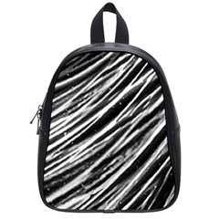 Galaxy Motion Black And White Print School Bag (small)