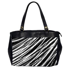 Galaxy Motion Black And White Print Oversize Office Handbag (2 Sides) by dflcprintsclothing