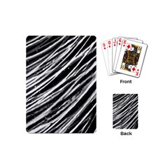 Galaxy Motion Black And White Print Playing Cards Single Design (mini)