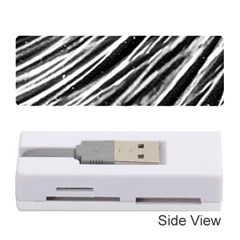 Galaxy Motion Black And White Print Memory Card Reader (stick) by dflcprintsclothing