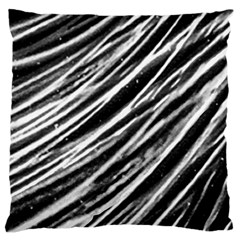 Galaxy Motion Black And White Print Large Cushion Case (two Sides)