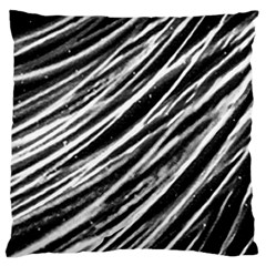 Galaxy Motion Black And White Print Large Flano Cushion Case (two Sides)