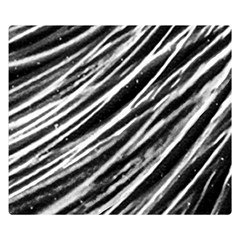 Galaxy Motion Black And White Print Double Sided Flano Blanket (small) 