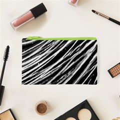 Galaxy Motion Black And White Print Cosmetic Bag (xs)