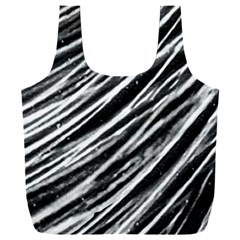 Galaxy Motion Black And White Print Full Print Recycle Bag (xxl) by dflcprintsclothing