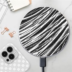 Galaxy Motion Black And White Print Wireless Charger by dflcprintsclothing