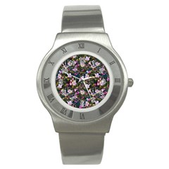 Apple Blossom  Stainless Steel Watch by SychEva