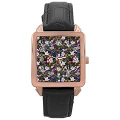 Apple Blossom  Rose Gold Leather Watch  by SychEva