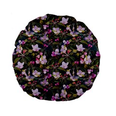 Apple Blossom  Standard 15  Premium Flano Round Cushions by SychEva