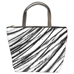 Galaxy Motion Black And White Print 2 Bucket Bag by dflcprintsclothing