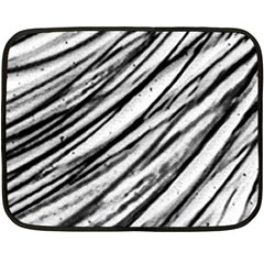 Galaxy Motion Black And White Print 2 Fleece Blanket (mini) by dflcprintsclothing