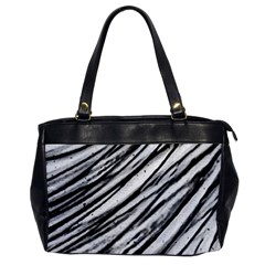 Galaxy Motion Black And White Print 2 Oversize Office Handbag by dflcprintsclothing