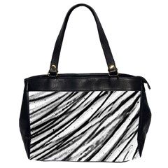 Galaxy Motion Black And White Print 2 Oversize Office Handbag (2 Sides)