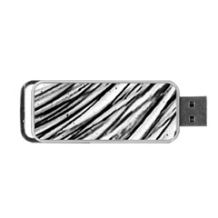 Galaxy Motion Black And White Print 2 Portable Usb Flash (one Side)