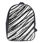 Galaxy Motion Black And White Print 2 School Bag (XL) Front