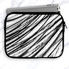 Galaxy Motion Black And White Print 2 Apple Ipad 2/3/4 Zipper Cases by dflcprintsclothing