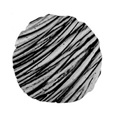 Galaxy Motion Black And White Print 2 Standard 15  Premium Flano Round Cushions