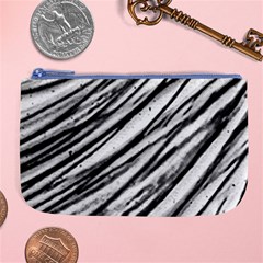 Galaxy Motion Black And White Print 2 Large Coin Purse by dflcprintsclothing