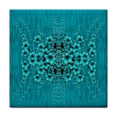 Blue Flowers So Decorative And In Perfect Harmony Tile Coaster