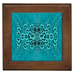 Blue Flowers So Decorative And In Perfect Harmony Framed Tile