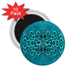 Blue Flowers So Decorative And In Perfect Harmony 2.25  Magnets (10 pack) 