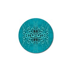 Blue Flowers So Decorative And In Perfect Harmony Golf Ball Marker