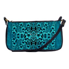 Blue Flowers So Decorative And In Perfect Harmony Shoulder Clutch Bag