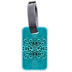 Blue Flowers So Decorative And In Perfect Harmony Luggage Tag (two sides)